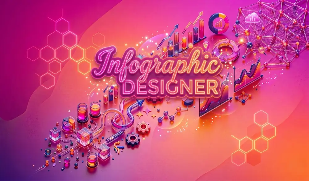 تصميم مخططات بيانية (Infographic) احترافية لتقاريرك وأبحاثك.