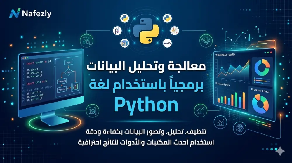 معالجة وتحليل البيانات برمجياً باستخدام لغة Python