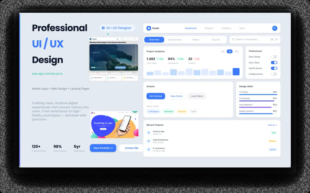 تصميم صفحة هبوط احترافية Landing Page لمشروعك أو منتجك بشكل عصري