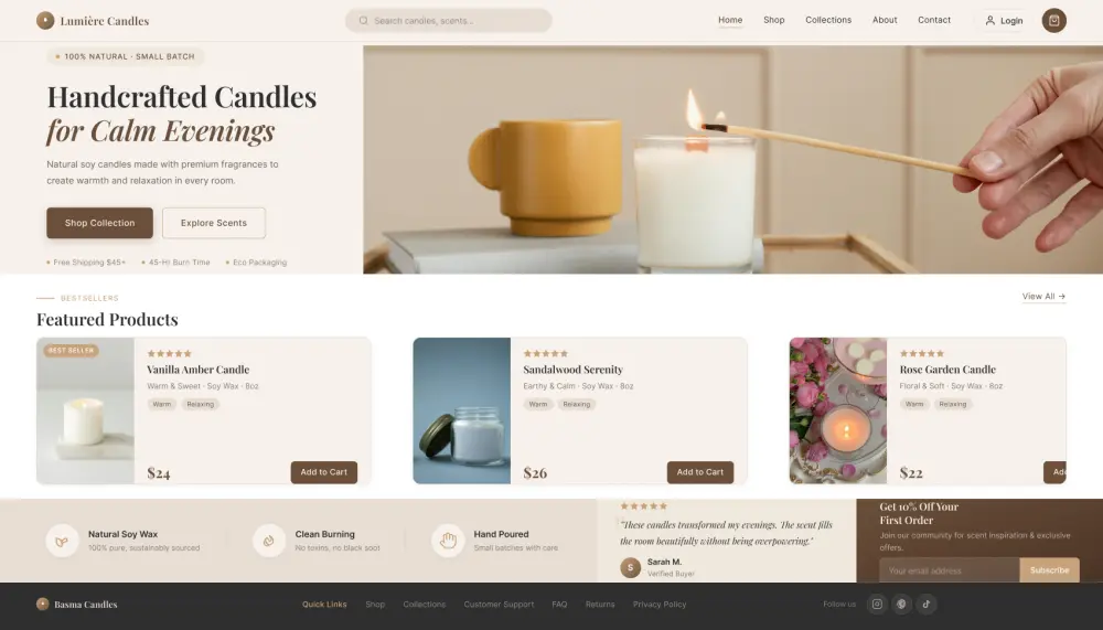 تصميم صفحة هبوط احترافية Landing Page لمشروعك أو منتجك بشكل عصري