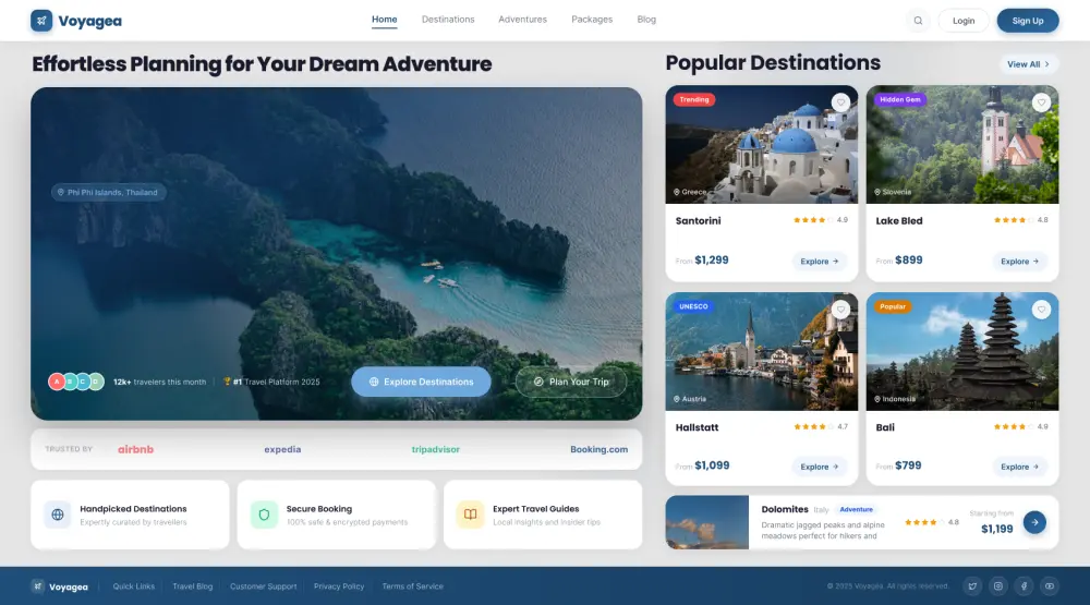 تصميم صفحة هبوط احترافية Landing Page لمشروعك أو منتجك بشكل عصري