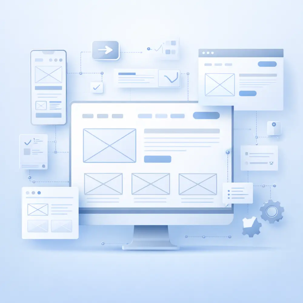 تصميم Wireframe احترافي لصفحة Landing Page
