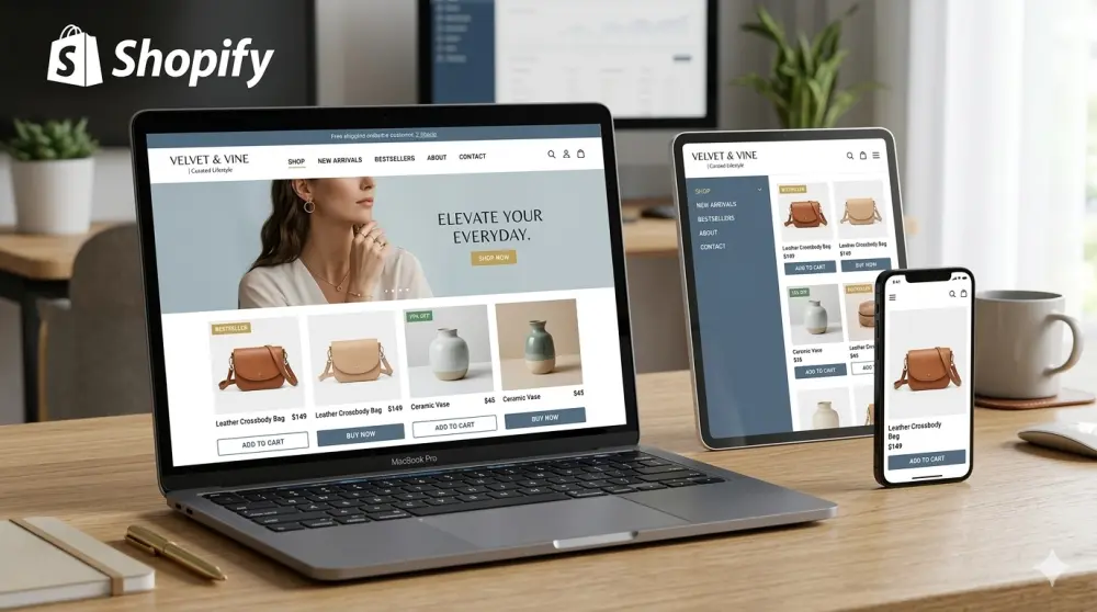إنشاء متجر إلكتروني احترافي باستخدام Shopify
