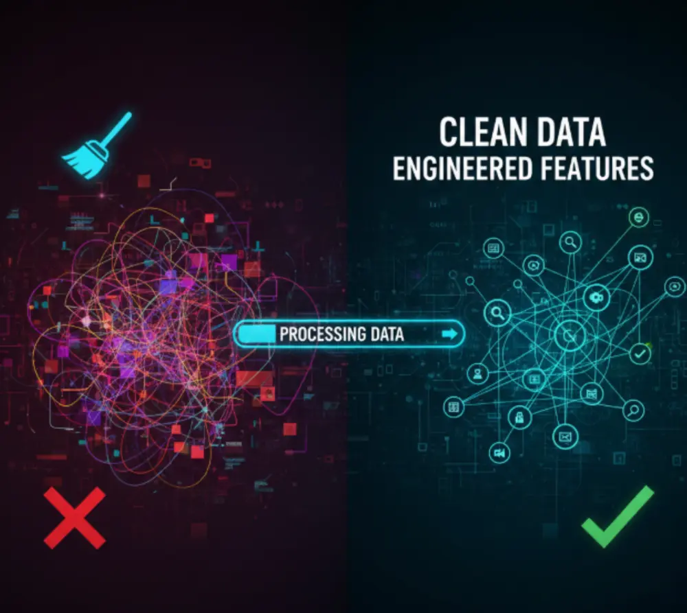 خدمة تنظيف البيانات وهندسة الخصائص