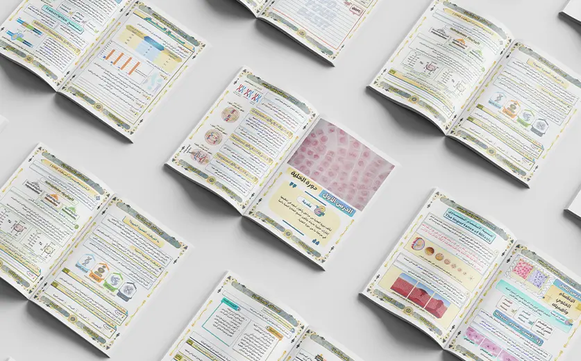 تصميم وتنسيق مذكرات، ملازم، كتيبات تعليمية احترافية