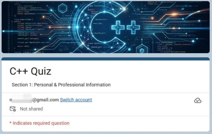 تصميم نماذج Google Forms احترافية (اختبارات تقنية، طلبات توظيف، استبيانات)