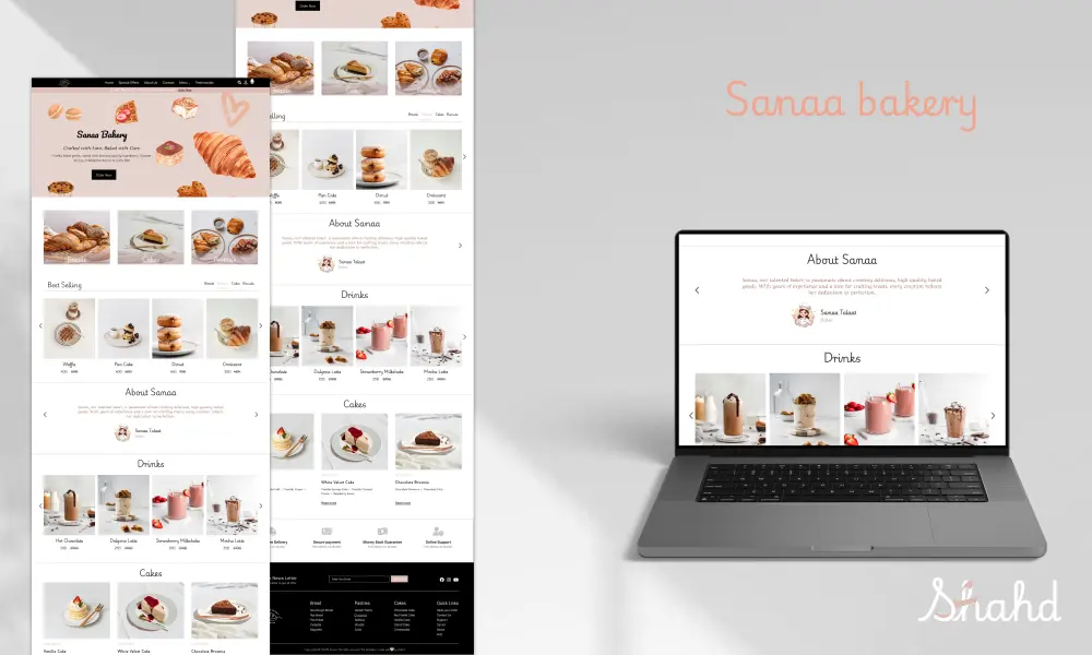 تطوير Landing Page حديثة ومتجاوبة تعكس هوية مشروعك