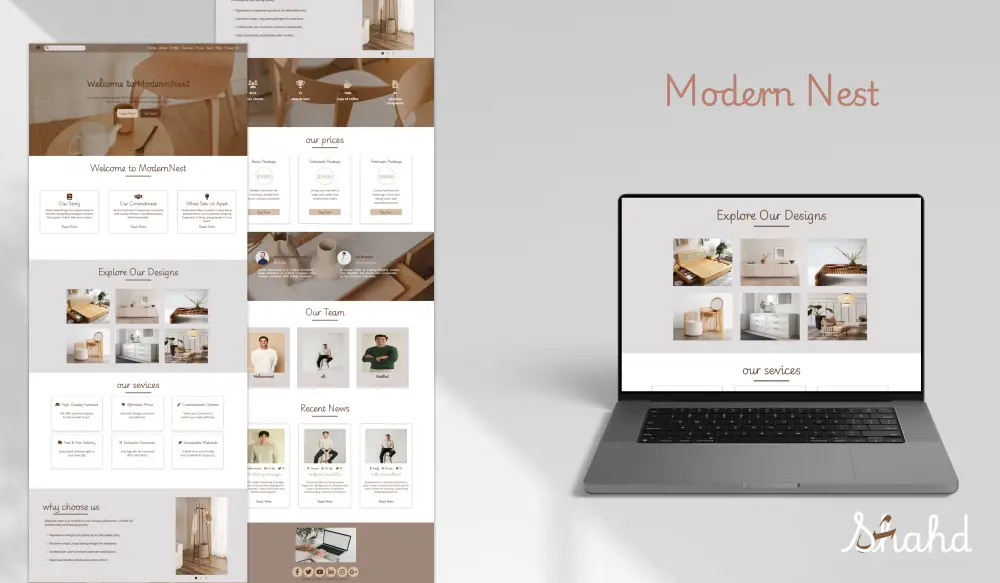 تطوير Landing Page حديثة ومتجاوبة تعكس هوية مشروعك