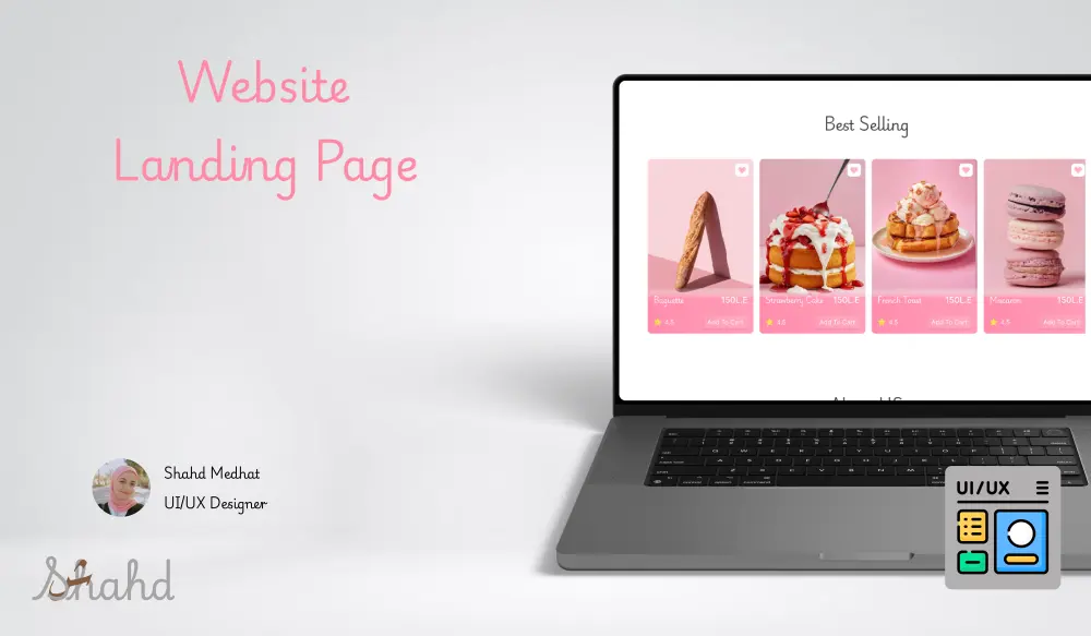 تصميم واجهة صفحة هبوط ( landing page ) تركز على تجربة المستخدم