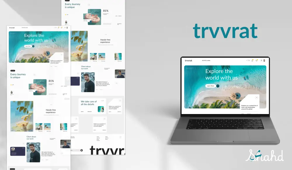 تصميم واجهة صفحة هبوط ( landing page ) تركز على تجربة المستخدم