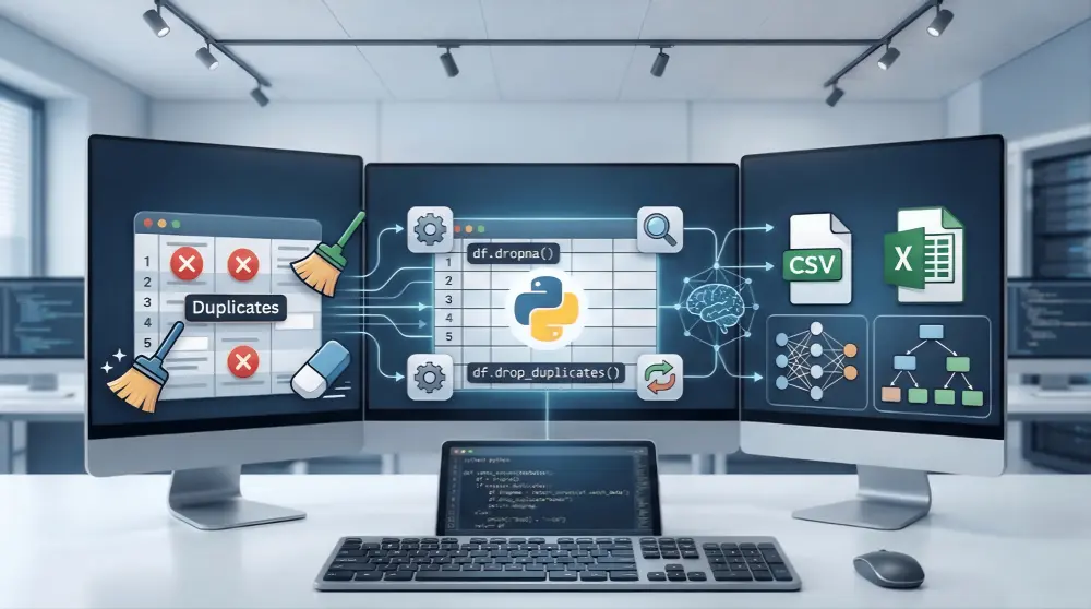 تنظيف وتجهيز البيانات وبناء النماذج باستخدام Python