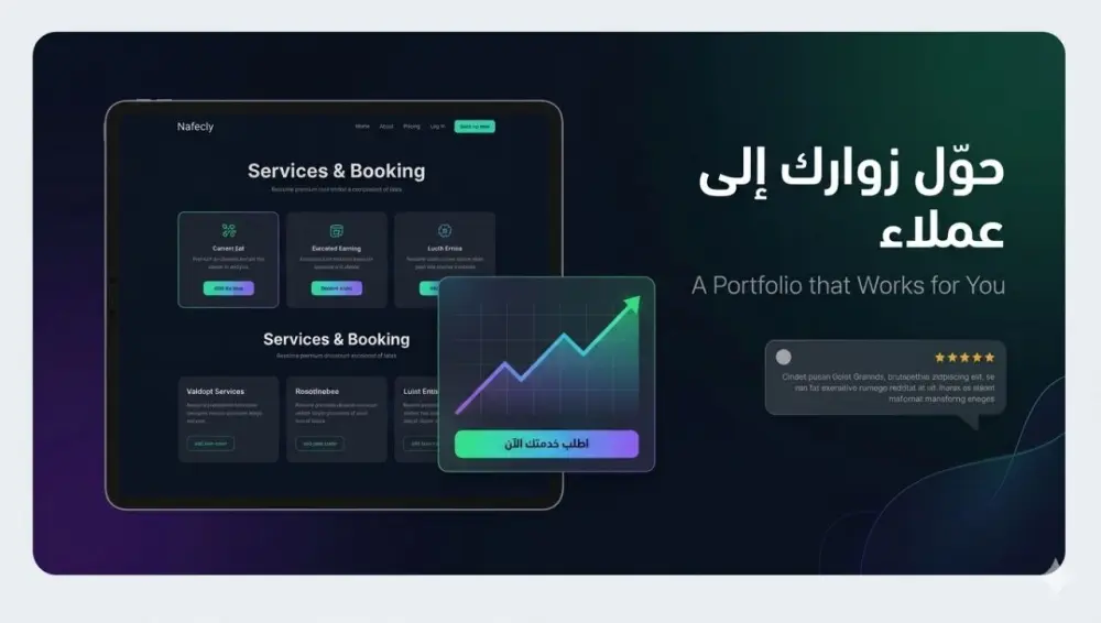 تصميم وبرمجة موقع شخصي (Portfolio)يعكس هويتك الاحترافية