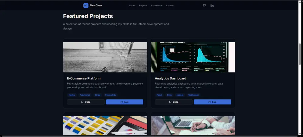 تصميم وبرمجة موقع شخصي (Portfolio) عصري باستخدام Next.js