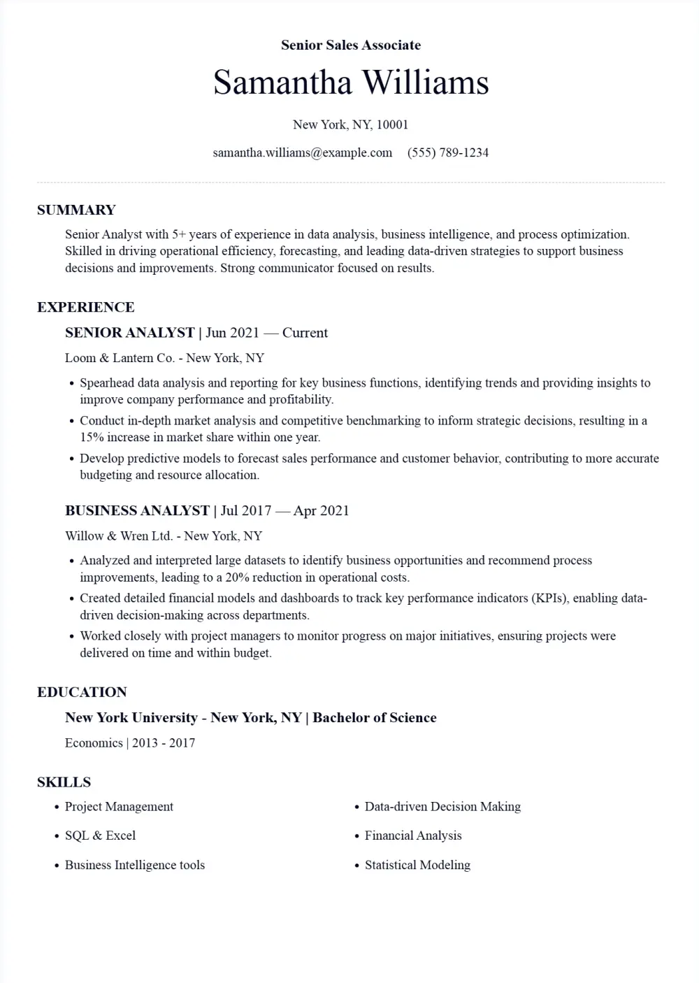 تصميم CV على طريقة ATS