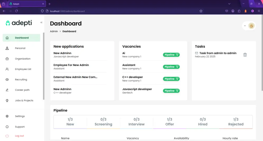 سأقوم بتطوير صفحة ويب واحدة باستخدام React تحتوي على ثلاثة أقسام ومتجاوبة مع جميع الأجهزة