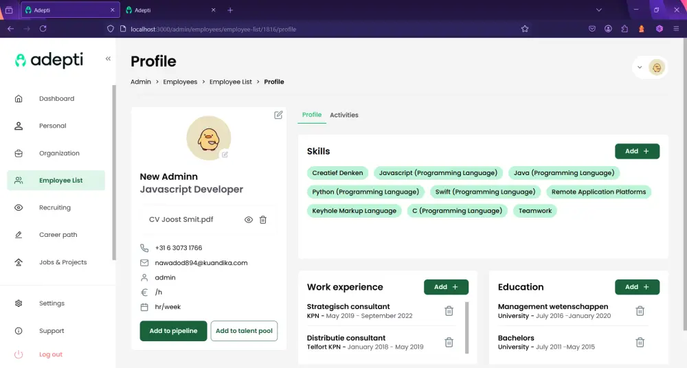 سأقوم بتطوير صفحة ويب واحدة باستخدام React تحتوي على ثلاثة أقسام ومتجاوبة مع جميع الأجهزة