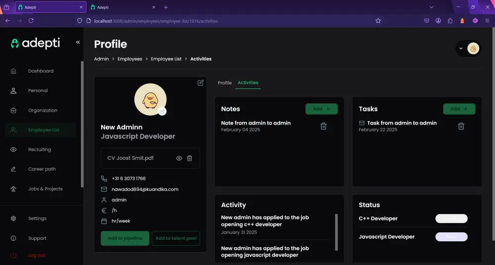 سأقوم بتطوير صفحة ويب واحدة باستخدام React تحتوي على ثلاثة أقسام ومتجاوبة مع جميع الأجهزة