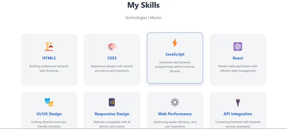 تصميم  موقع شخصي portfolio