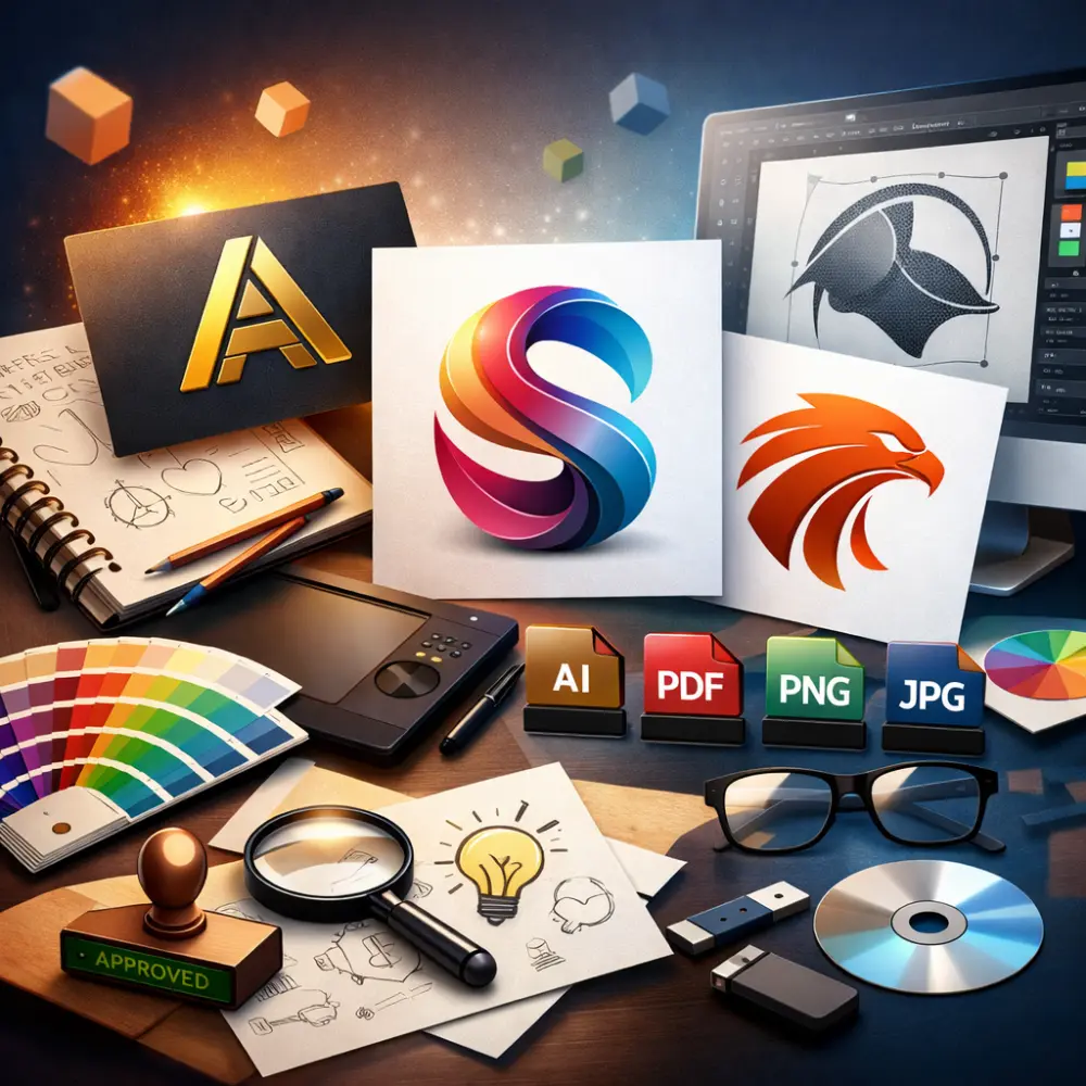 تصميم شعار احترافي ومميز لعلامتك التجارية