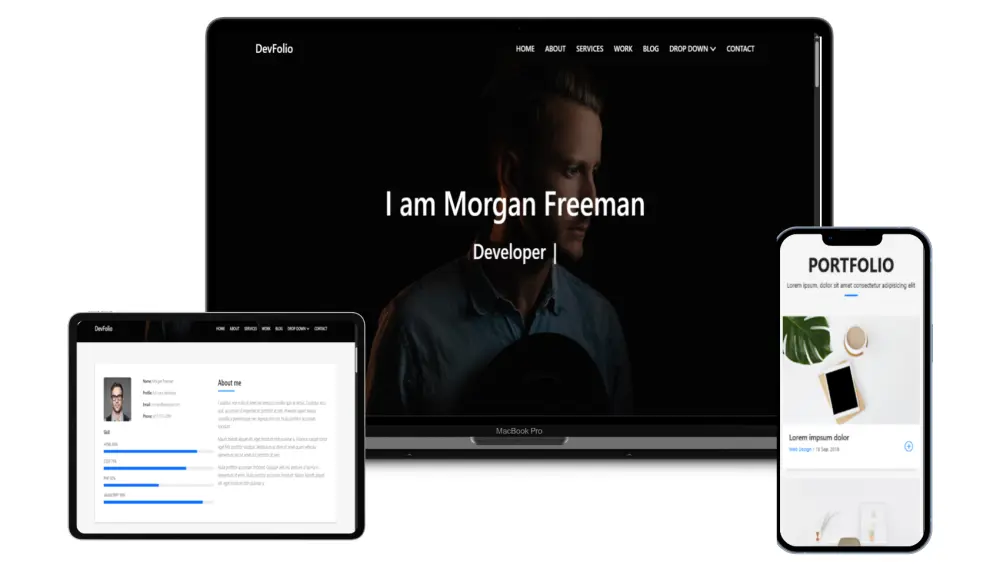 إنشاء  موقع شخصي portfolioبشكل احترافي بـ HTML + CSS
