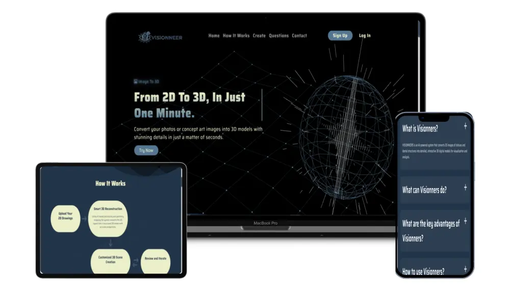 تصميم وتطوير موقع 3d ب(html+css+js)