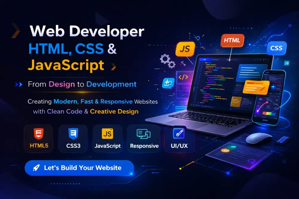 تصميم وبرمجة صفحة ويب احترافية متجاوبة لجميع الأجهزة
