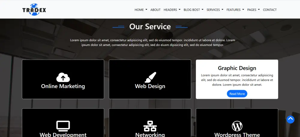 انشاء واجهة مواقع جذابة باستخدام HTML , CSS , JS