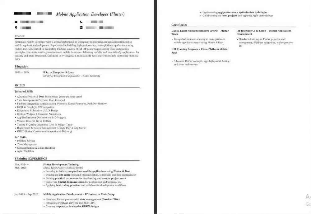 تحويل خبراتك إلى CV متوافق مع ATS بطريقة احترافية