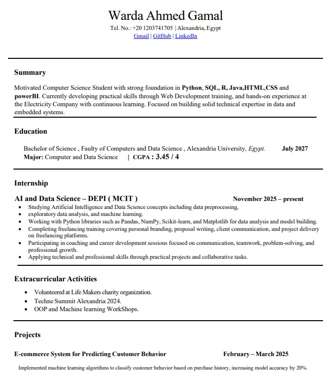 كتابة سيرة ذاتيه بشكل احترافي (CV) ومتوافقة مع نظام ATS