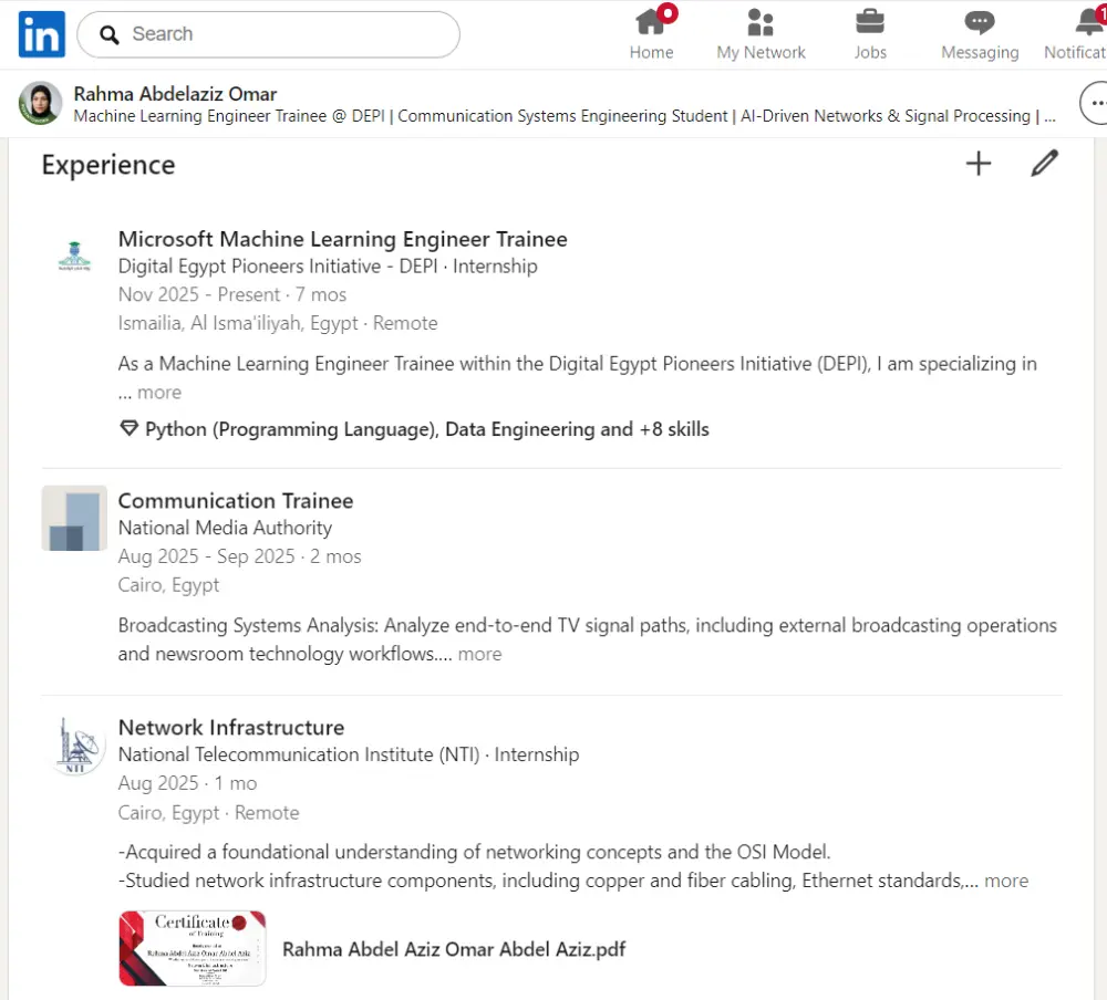 سأساعدك في تحسين بروفايل LinkedIn بشكل احترافي لزيادة فرص التوظيف