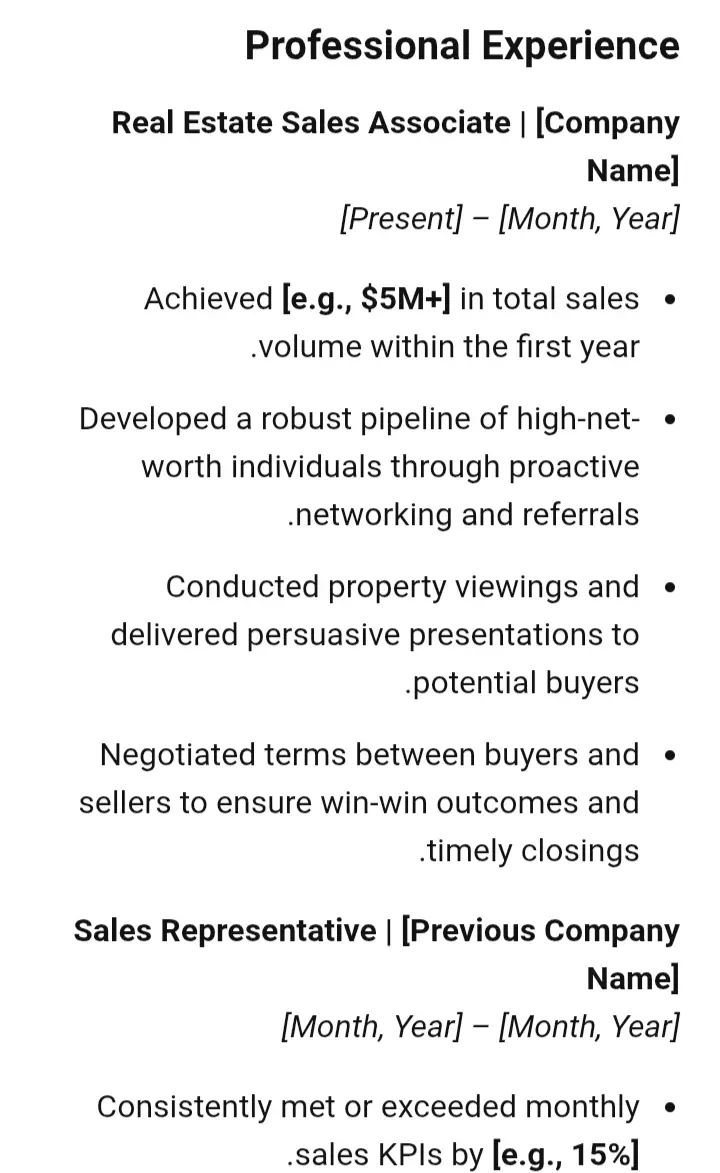 عمل cv بصورة احترافيه وتحويل إلىPDF وعينه لcv لوظيفة سيلز ومستشار عقارات