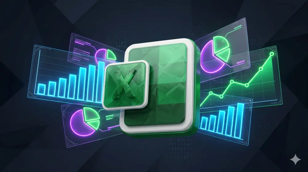 تحليل بياناتك على Excel وتحويلها إلى تقارير تفاعلية (Dashboards) لاتخاذ قرارات دقيقة.