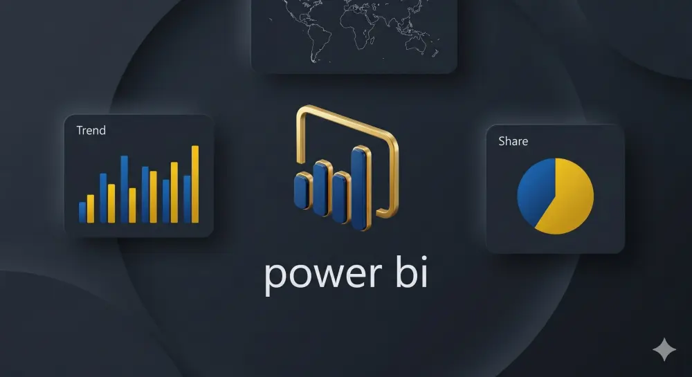 بناء لوحات تحكم (Power BI Dashboards) احترافية لتحويل بياناتك إلى رؤى استراتيجية.