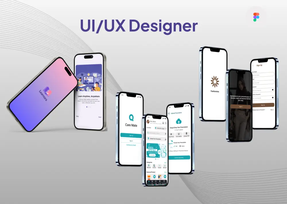 تصميم واجهة وتجربة مستخدم لموبايل ( UI UX Design)