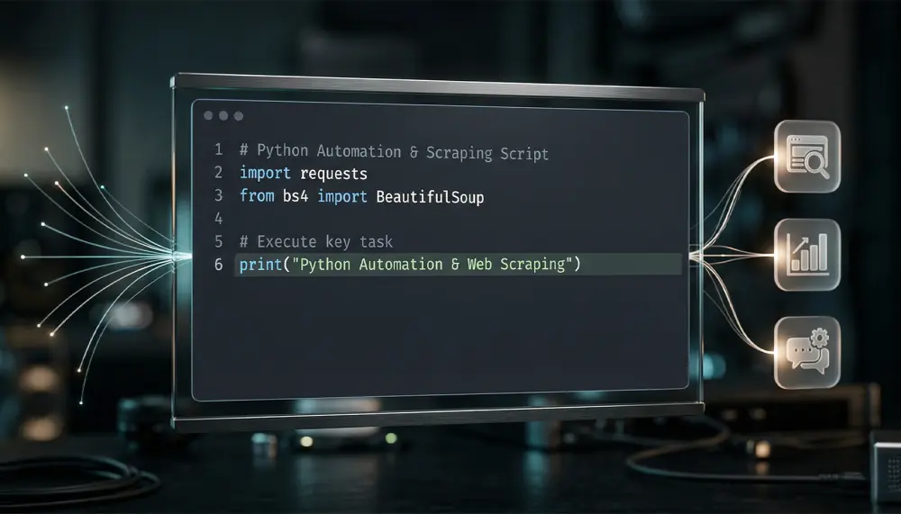 برمجة سكربت بايثون (Python) مخصص لأتمتة مهمة واحدة بحد أقصى 50 سطرًا