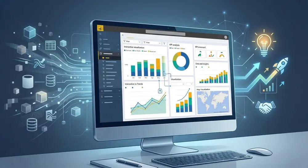 عمل تقارير و داشبورد تفاعلية باستخدام PowerBI