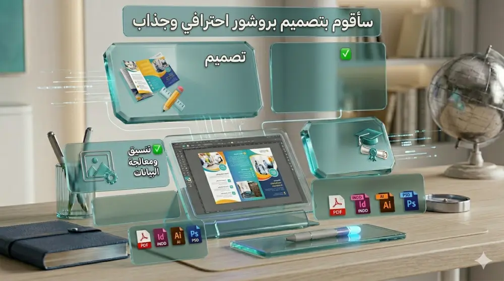 سأقوم بتصميم بروشور (Brochure)احترافي و جذاب لعرض خدماتك أو مشروعك
