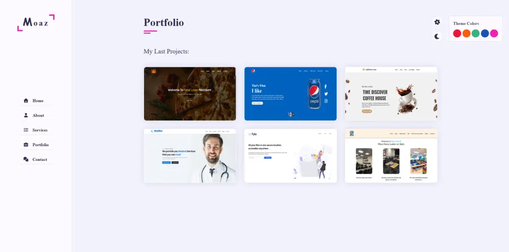 تصميم Portfolio بورتفوليو شخصي احترافي ومتجاوب لعرض أعمالك