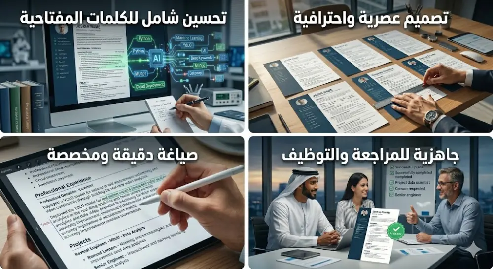 كتابة سيرة ذاتية احترافية متوافقة مع أنظمة الـ ATS لخبراء التقنية والـ AI