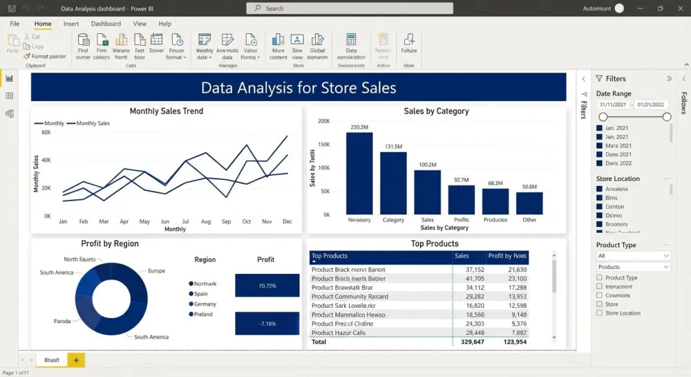 تحليل البيانات باستخدام Microsoft Power BI