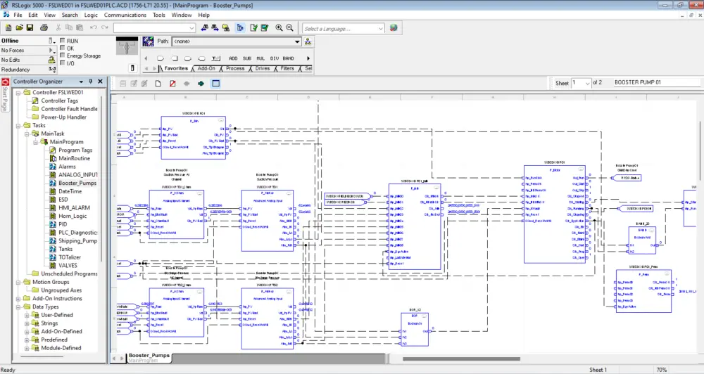 برمجة متحكم منطقي PLC من شركة Rockwell Automation