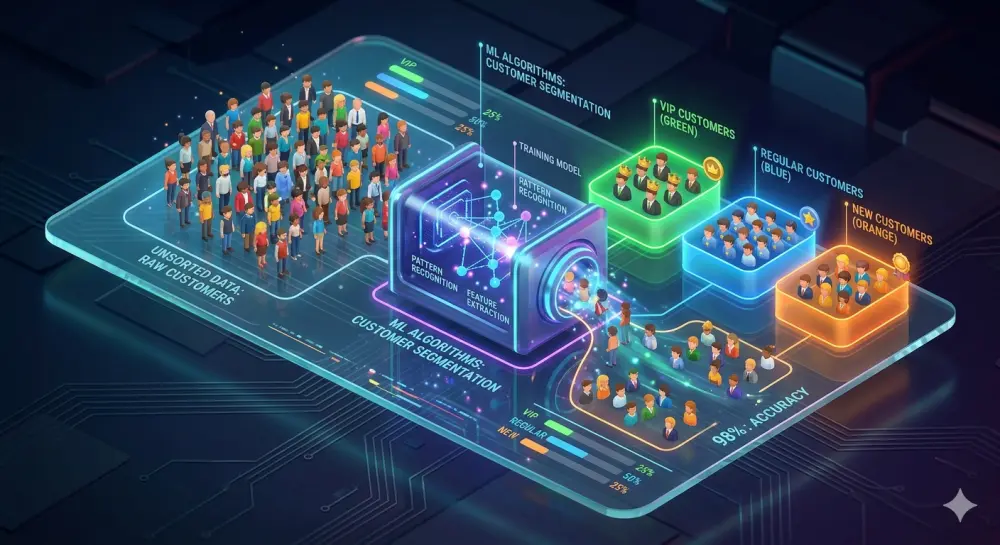 نموذج  ML لتقسيم عملائك لمجموعات ذكية لزيادة مبيعاتك (Customer Segmentation)