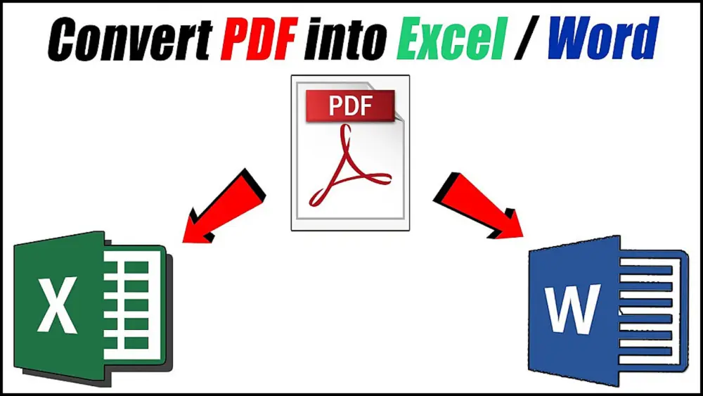 تحويل ملف PDF الى ملف Word او Excel