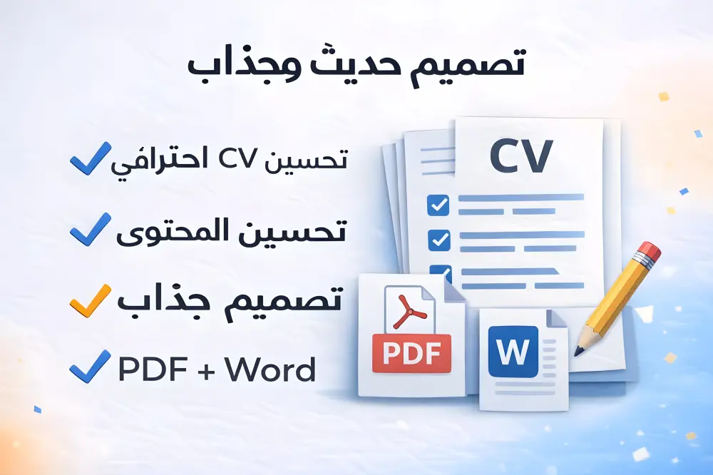 كتابة وتصميم سيرة ذاتية احنرافية متوافقه مع انظمه ATS