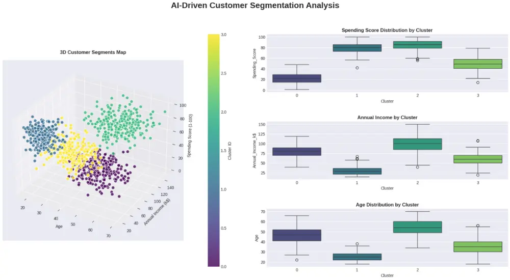 تحليل تقسيم العملاء باستخدام الذكاء الاصطناعي (AI-Driven Customer Segmentation Analysis)