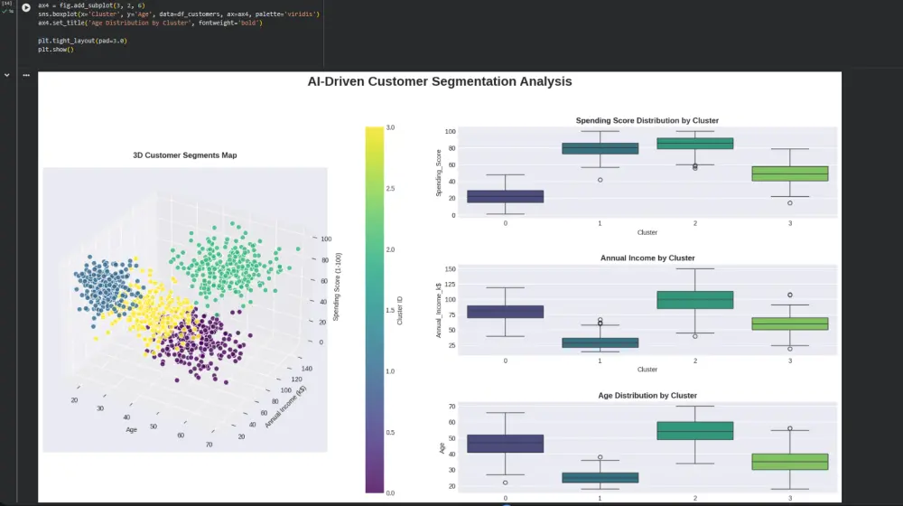تحليل تقسيم العملاء باستخدام الذكاء الاصطناعي (AI-Driven Customer Segmentation Analysis)