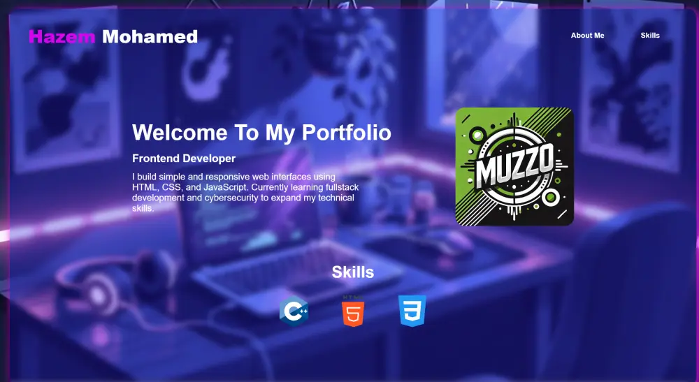 تصميم بورتفوليو باستخدام HTML&CSS