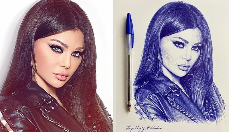 خدمة رسم بورتريه يدوي مذهل بالرصاص والجاف بدقة عالية