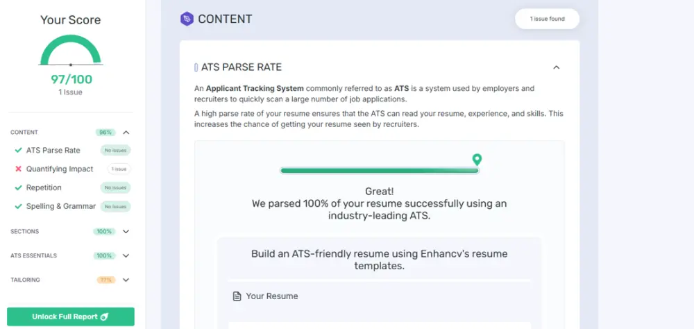 أنشاء cv بطريقة أحترافية