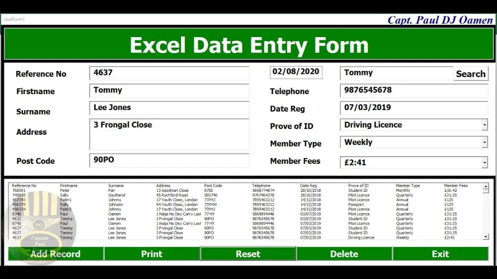 إدخال وتنسيق البيانات في ملفات Excel أو Word